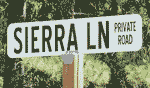 Sierra Lane street sign