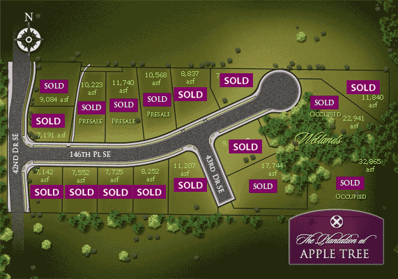 Plantation at Apple Tree Plat Map
